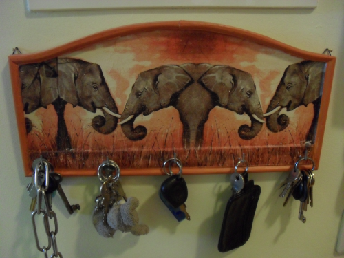 Schlüsselbord - Elefanten
